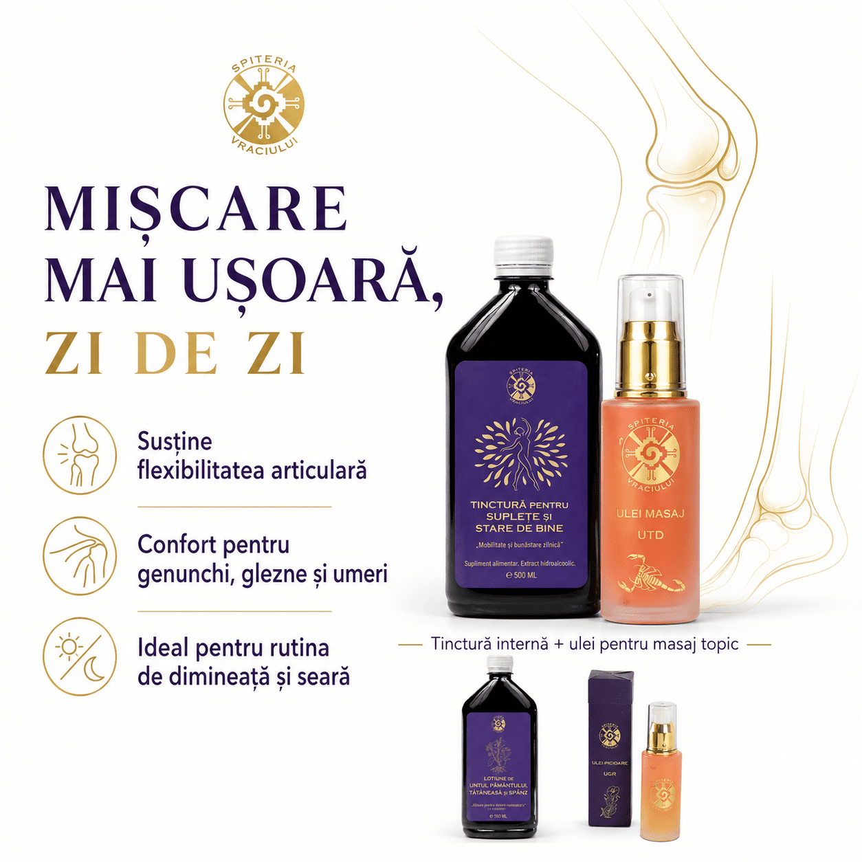 Pachet Articulații fără Durere - Spiteria Vraciului
