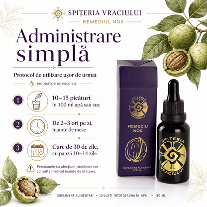 Remediu Natural Tiroidă și Menopauză – NOX Sănătate Feminină | 30ml - Spiteria Vraciului