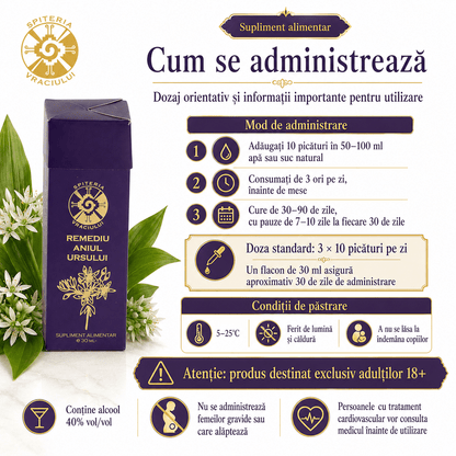 Remediu Natural Inimă și Circulație – ANIUL URSULUI | 30ml - Spiteria Vraciului