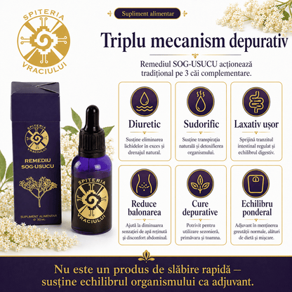 Remediu Natural pentru Slăbit – SOG-USUCU Metabolism Activ | 30ml - Spiteria Vraciului