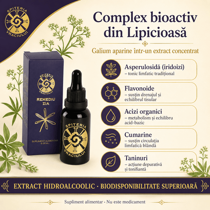 Remediu Natural Tonic Limfatic – ZIA | 30ml - Spiteria Vraciului