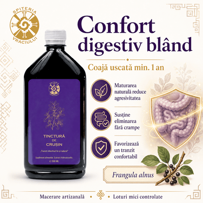 Tinctură de Crușin – Tranzit Intestinal Lin și Natural | Laxativ Blând 500ml - Spiteria Vraciului