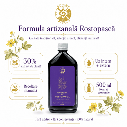 Tinctură de Rostopască – Susține Ficatul și Funcția Biliară | 500ml - Spiteria Vraciului