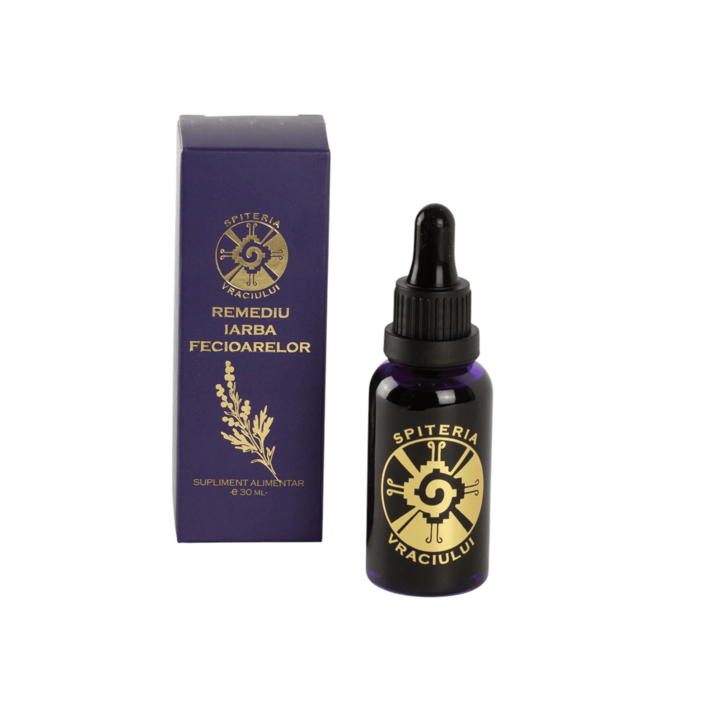 Remediu Natural Deparazitant – IARBA FECIOARELOR | 30ml - Spiteria Vraciului